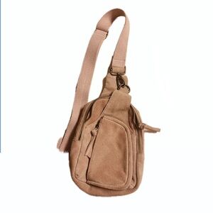 MAUVE FREE PEOPLE crossbody sling bag